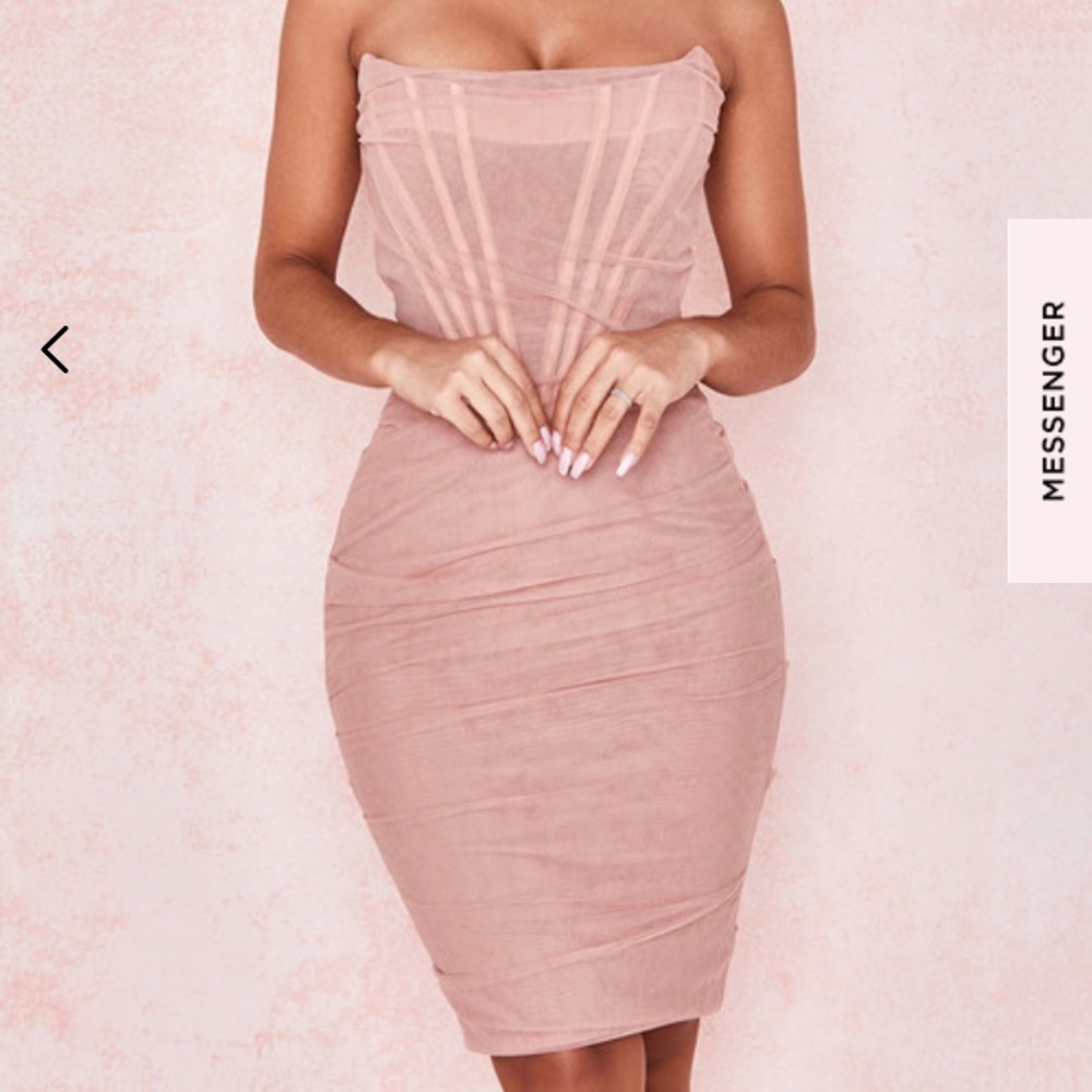 House of CB mesh Cocktail Dress